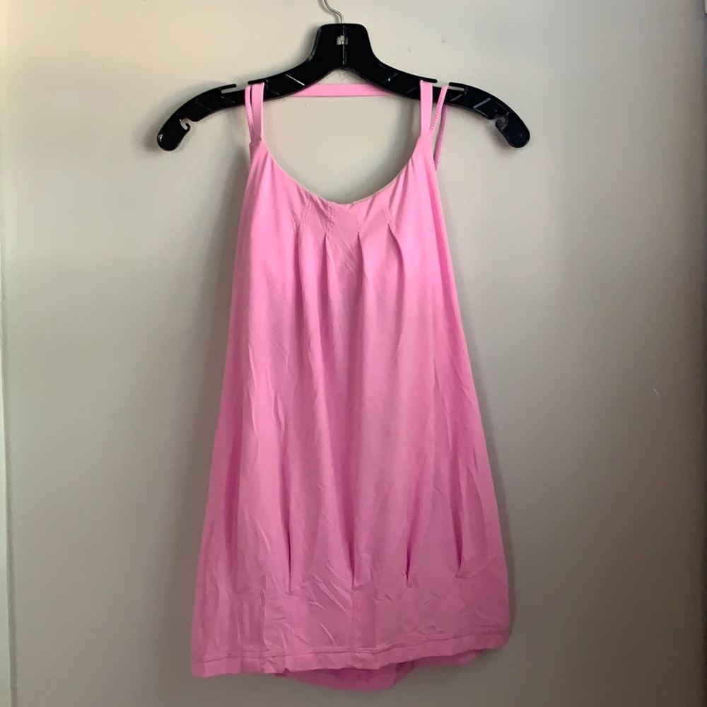 Lululemon pink open back top